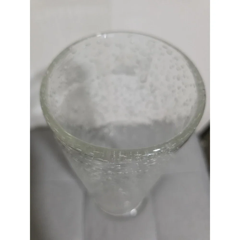 Rare Vintage Seeded Art Bubble Glass HandBlown Vase Pedestal Style Beautiful!!